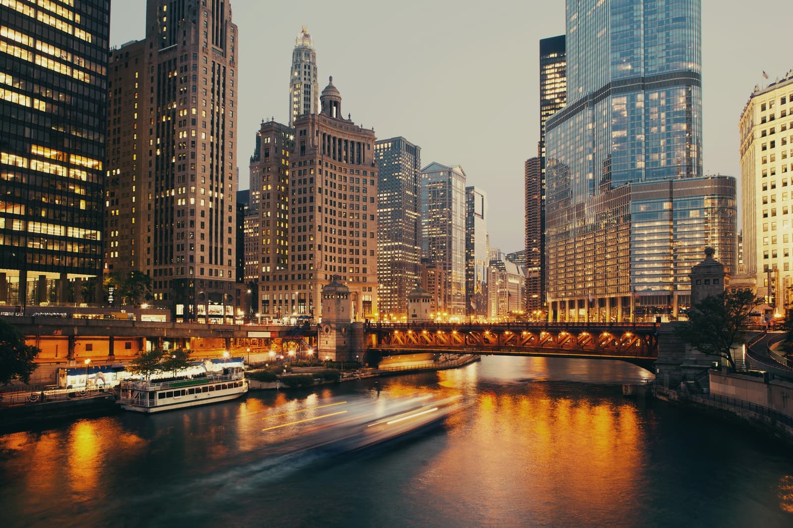 The Chicago River near our Wacker Drive office